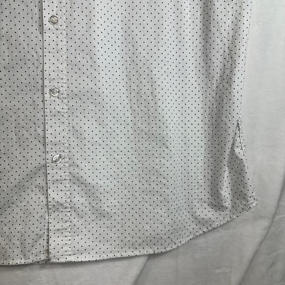 Old Navy XL Women's Top Polka Dot Short Sleeve Buttoned Casual Work Soft Comfort - Picture 4 of 10